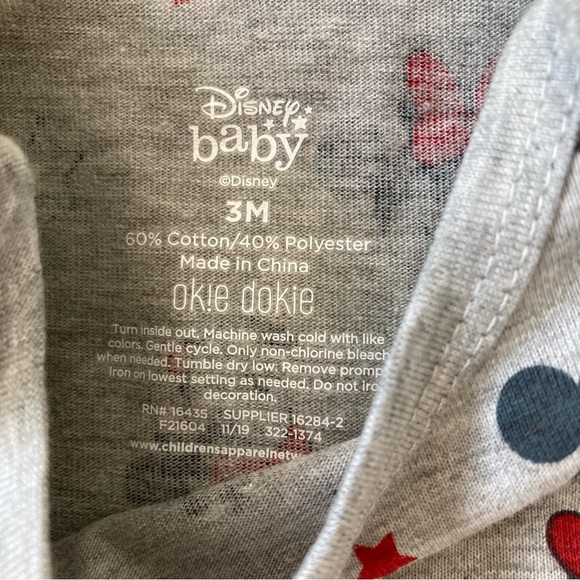 Disney Baby Okie Dokie Bodysuit | NEW | Size 3 Months - Picture 5 of 7